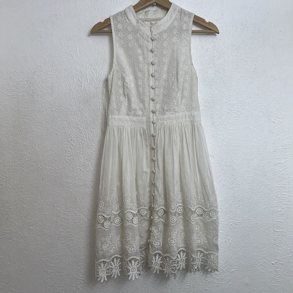 MM Couture by Miss Me White Lace Dress Women’s XS